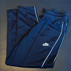 Nike Women’s Black Joggers with White Accents and Stripes
